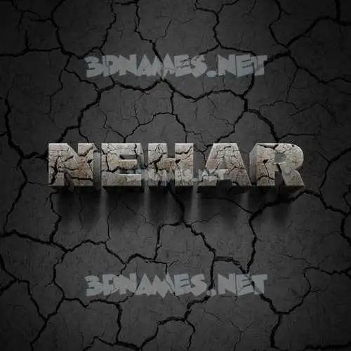 nehar in Cracked Stone style - 3D name wallpaper nehar in Cracked Stone style - 3D name wallpaper