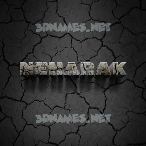 neharak in Cracked Stone style - 3D name wallpaper neharak in Cracked Stone style - 3D name wallpaper