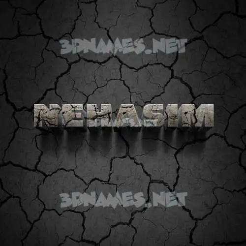 nehasim in Cracked Stone style - 3D name wallpaper nehasim in Cracked Stone style - 3D name wallpaper