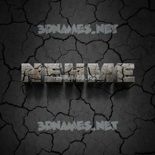 nehme in Cracked Stone style - 3D name wallpaper nehme in Cracked Stone style - 3D name wallpaper
