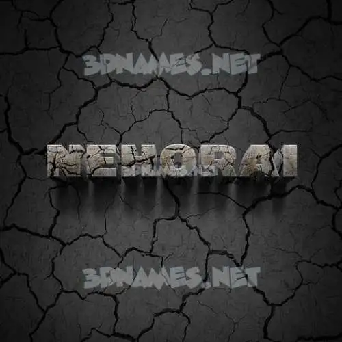 nehorai in Cracked Stone style - 3D name wallpaper nehorai in Cracked Stone style - 3D name wallpaper