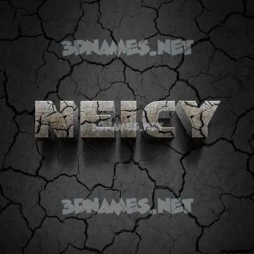 neicy in Cracked Stone style - 3D name wallpaper