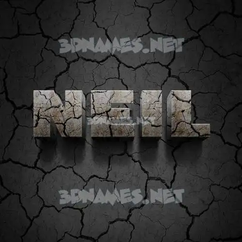 neil in Cracked Stone style - 3D name wallpaper neil in Cracked Stone style - 3D name wallpaper