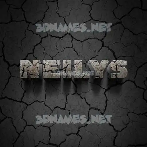 neilys in Cracked Stone style - 3D name wallpaper