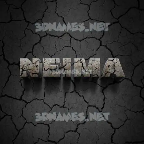 neima in Cracked Stone style - 3D name wallpaper neima in Cracked Stone style - 3D name wallpaper