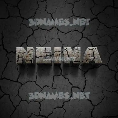 neina in Cracked Stone style - 3D name wallpaper neina in Cracked Stone style - 3D name wallpaper