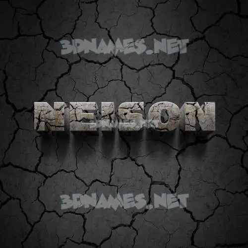 neison in Cracked Stone style - 3D name wallpaper neison in Cracked Stone style - 3D name wallpaper