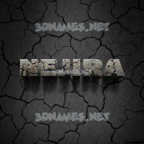 nejira in Cracked Stone style - 3D name wallpaper