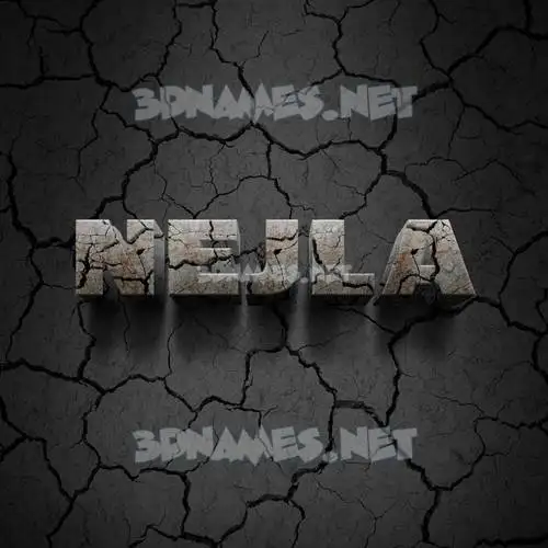 nejla in Cracked Stone style - 3D name wallpaper nejla in Cracked Stone style - 3D name wallpaper