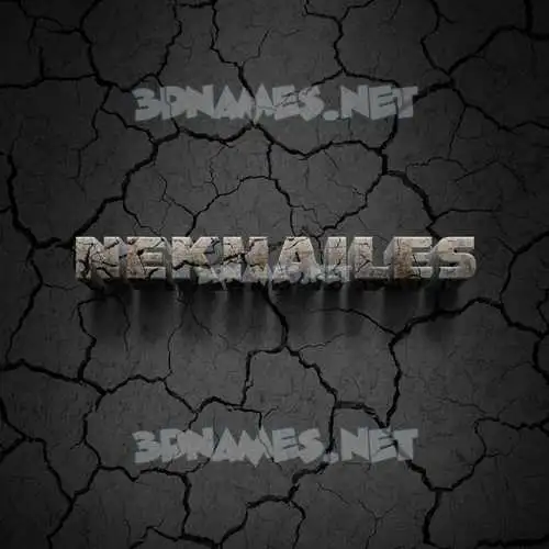 nekhailes in Cracked Stone style - 3D name wallpaper nekhailes in Cracked Stone style - 3D name wallpaper