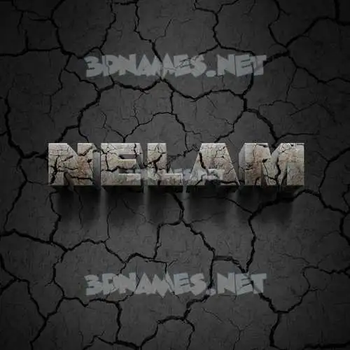 nelam in Cracked Stone style - 3D name wallpaper nelam in Cracked Stone style - 3D name wallpaper