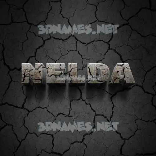 nelda in Cracked Stone style - 3D name wallpaper nelda in Cracked Stone style - 3D name wallpaper