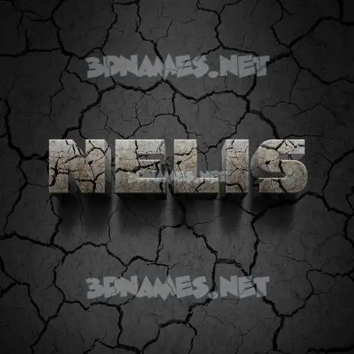 nelis in Cracked Stone style - 3D name wallpaper nelis in Cracked Stone style - 3D name wallpaper