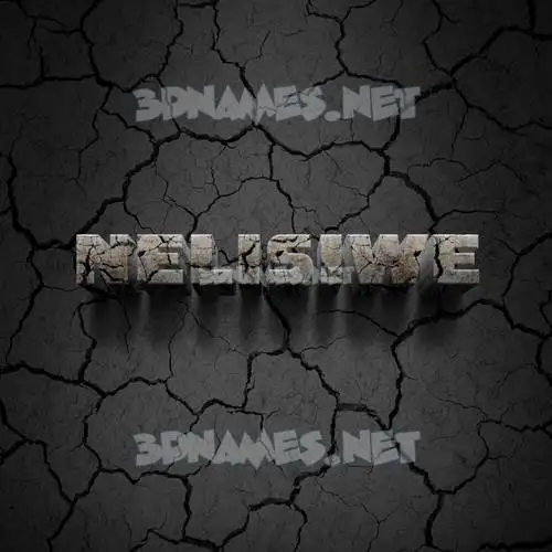 nelisiwe in Cracked Stone style - 3D name wallpaper nelisiwe in Cracked Stone style - 3D name wallpaper