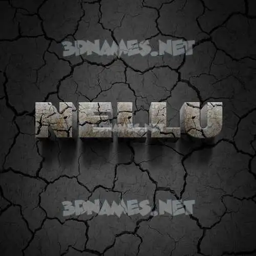 nellu in Cracked Stone style - 3D name wallpaper nellu in Cracked Stone style - 3D name wallpaper