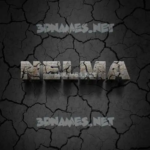 nelma in Cracked Stone style - 3D name wallpaper nelma in Cracked Stone style - 3D name wallpaper