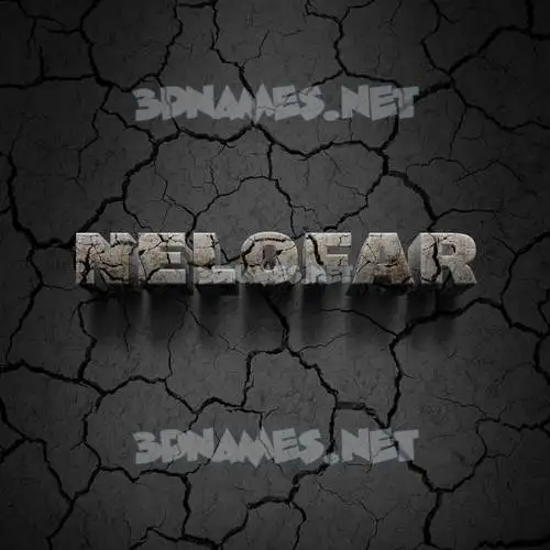 nelofar in Cracked Stone style - 3D name wallpaper nelofar in Cracked Stone style - 3D name wallpaper