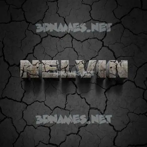 nelvin in Cracked Stone style - 3D name wallpaper nelvin in Cracked Stone style - 3D name wallpaper