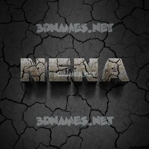 nena in Cracked Stone style - 3D name wallpaper nena in Cracked Stone style - 3D name wallpaper
