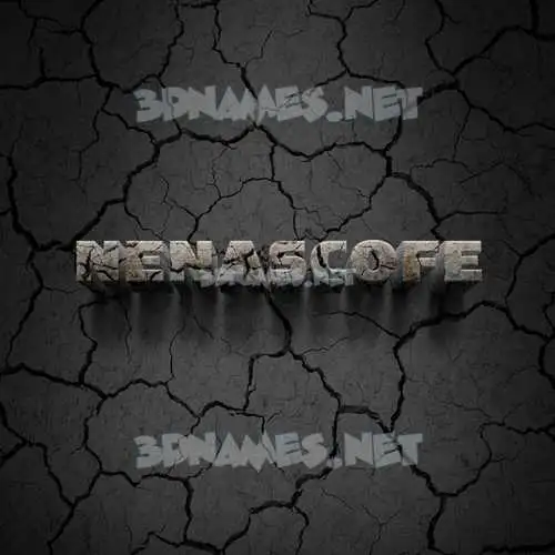 nenascofe in Cracked Stone style - 3D name wallpaper nenascofe in Cracked Stone style - 3D name wallpaper