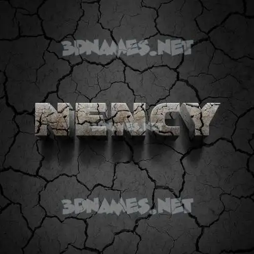 nency in Cracked Stone style - 3D name wallpaper nency in Cracked Stone style - 3D name wallpaper