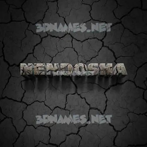 nendosha in Cracked Stone style - 3D name wallpaper nendosha in Cracked Stone style - 3D name wallpaper