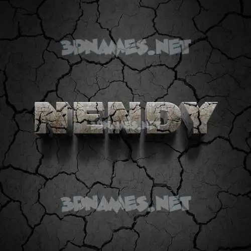 nendy in Cracked Stone style - 3D name wallpaper nendy in Cracked Stone style - 3D name wallpaper