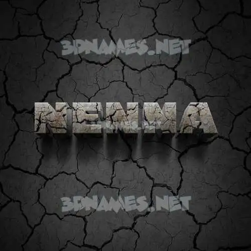 nenna in Cracked Stone style - 3D name wallpaper nenna in Cracked Stone style - 3D name wallpaper