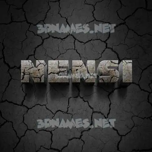 nensi in Cracked Stone style - 3D name wallpaper nensi in Cracked Stone style - 3D name wallpaper