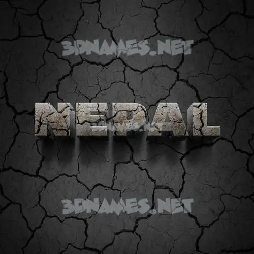 nepal in Cracked Stone style - 3D name wallpaper nepal in Cracked Stone style - 3D name wallpaper