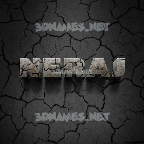 neraj in Cracked Stone style - 3D name wallpaper neraj in Cracked Stone style - 3D name wallpaper