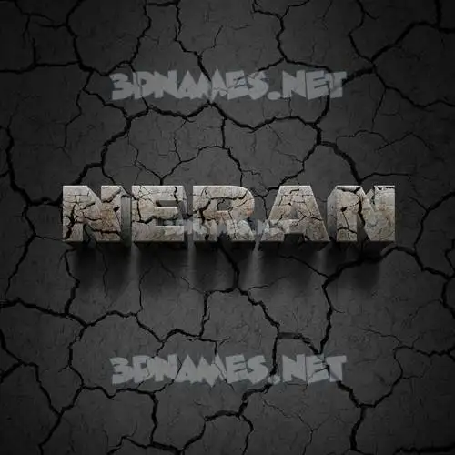 neran in Cracked Stone style - 3D name wallpaper neran in Cracked Stone style - 3D name wallpaper