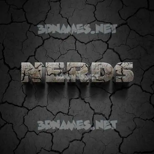 nerds in Cracked Stone style - 3D name wallpaper nerds in Cracked Stone style - 3D name wallpaper