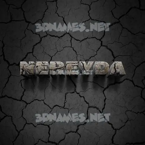 nereyda in Cracked Stone style - 3D name wallpaper nereyda in Cracked Stone style - 3D name wallpaper