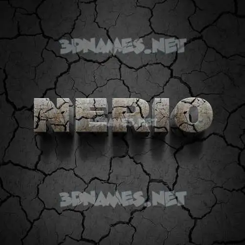nerio in Cracked Stone style - 3D name wallpaper nerio in Cracked Stone style - 3D name wallpaper