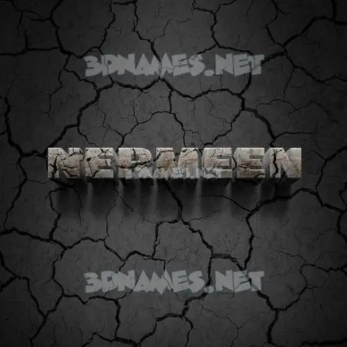 nermeen in Cracked Stone style - 3D name wallpaper nermeen in Cracked Stone style - 3D name wallpaper