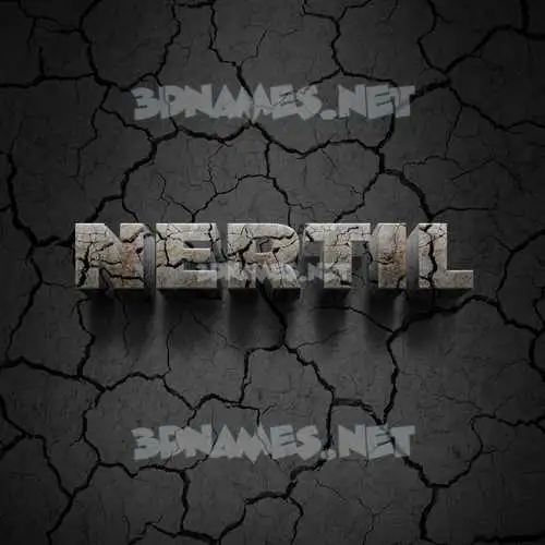 nertil in Cracked Stone style - 3D name wallpaper nertil in Cracked Stone style - 3D name wallpaper