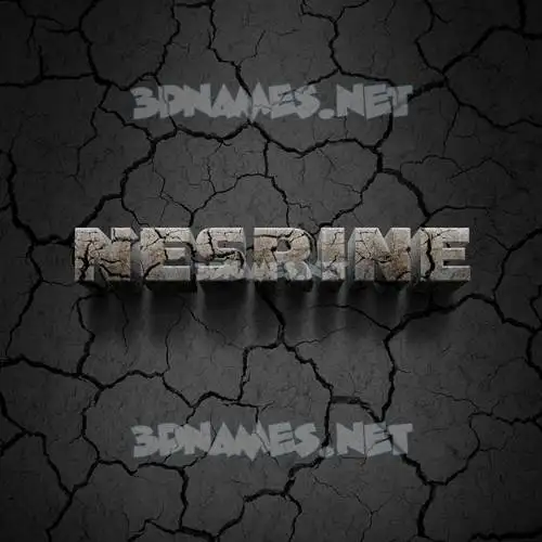 nesrine in Cracked Stone style - 3D name wallpaper nesrine in Cracked Stone style - 3D name wallpaper