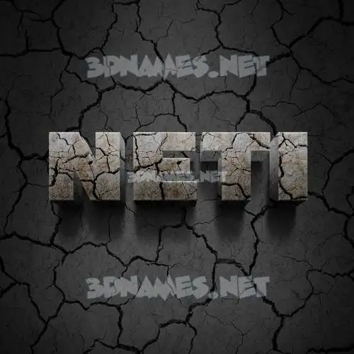 neti in Cracked Stone style - 3D name wallpaper neti in Cracked Stone style - 3D name wallpaper