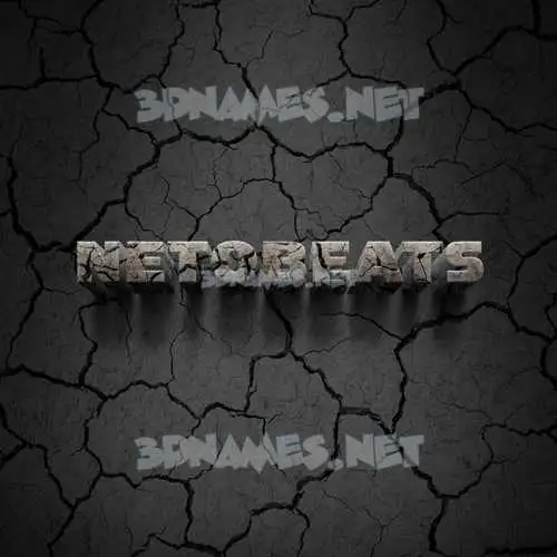 netobeats in Cracked Stone style - 3D name wallpaper netobeats in Cracked Stone style - 3D name wallpaper