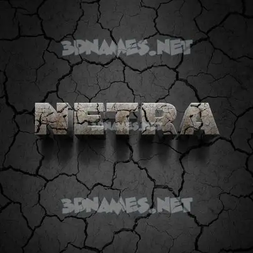 netra in Cracked Stone style - 3D name wallpaper netra in Cracked Stone style - 3D name wallpaper