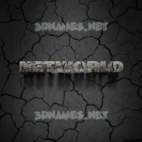 networld in Cracked Stone style - 3D name wallpaper networld in Cracked Stone style - 3D name wallpaper