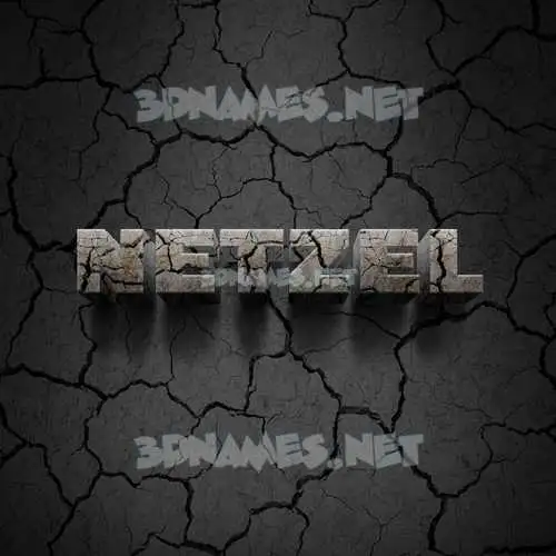 netzel in Cracked Stone style - 3D name wallpaper netzel in Cracked Stone style - 3D name wallpaper
