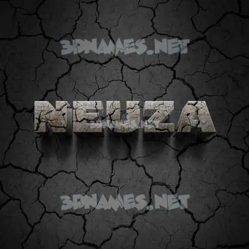 neuza in Cracked Stone style - 3D name wallpaper neuza in Cracked Stone style - 3D name wallpaper