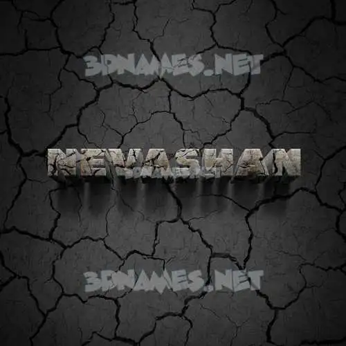 nevashan in Cracked Stone style - 3D name wallpaper nevashan in Cracked Stone style - 3D name wallpaper