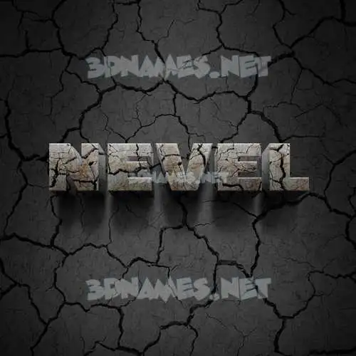 nevel in Cracked Stone style - 3D name wallpaper nevel in Cracked Stone style - 3D name wallpaper