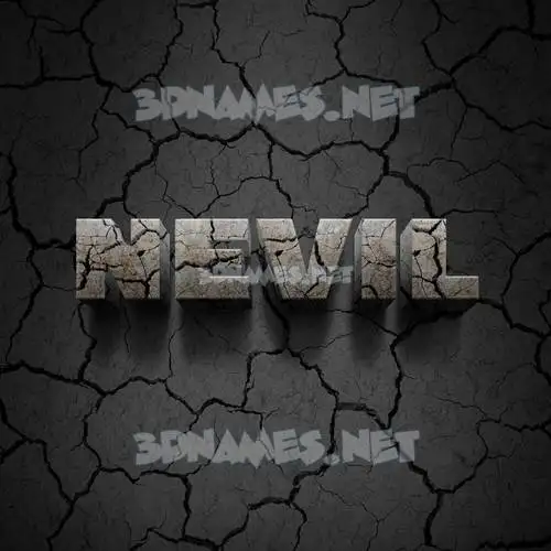 nevil in Cracked Stone style - 3D name wallpaper nevil in Cracked Stone style - 3D name wallpaper