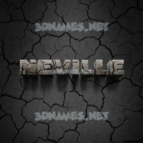 neville in Cracked Stone style - 3D name wallpaper