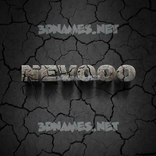 nevooo in Cracked Stone style - 3D name wallpaper nevooo in Cracked Stone style - 3D name wallpaper