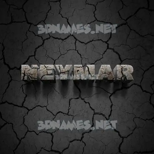 neymar in Cracked Stone style - 3D name wallpaper neymar in Cracked Stone style - 3D name wallpaper